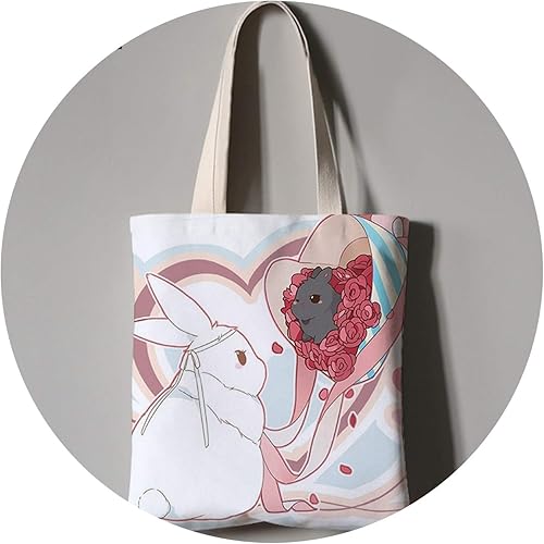 Amazon インイラストかわいいウサギキャンバスバッグ 2 経度 シューズ バッグ Amazon インイラストかわいいウサギキャンバスバッグ 2 経度 シューズ バッグ