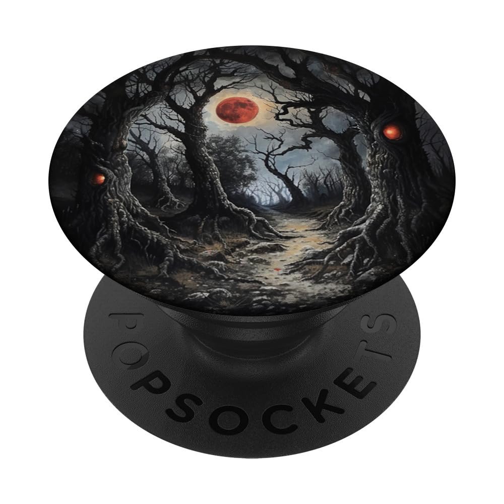 Halloween Red Full Moon PopSockets Swappable PopGrip