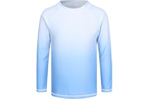 MARDONSKEY Girls Long Sleeve Swim Shirt Rash Guard Swimsuits for Girls UPF 50+ Sun Protection Bathing Suit Hawaiian Swimwear 3-16 Years