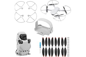 BRDRC Propeller Guard+16PCS Propeller Blade +Propeller Holder Starp for DJI Mini 2 Mini 4K/Specta Drone,Light Weight Props Guard Bumper for Mavic Mini SE Drone Protective Accessory