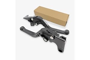 Generic Short Clutch Brake Lever Replacement for Yamaha TENERE 700 XTZ700/SP 2019-2024 XTZ Rally Motorcycle Accessories Adjustable Handles (Black)
