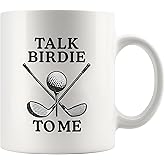 Panvola Talk Birdie To Me Golf Gifts Funny Golf Player Gifts For Dad Mom Grandpa Grandma From Son Daughter Husband Wife Novelty Drinkware Ceramic Mug 11 oz White