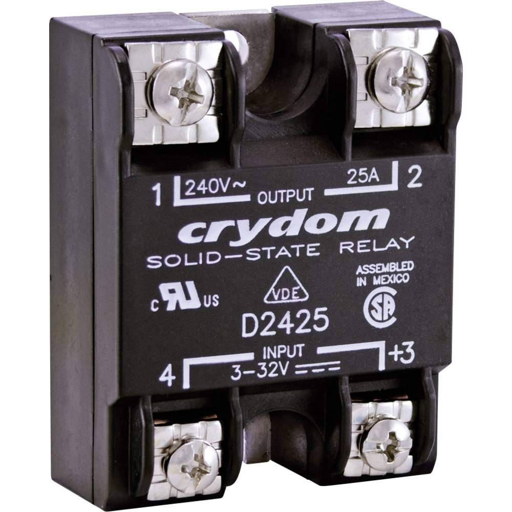 CRYDOM Semiconductor Relay D2425-10 25 A Contact Voltage (Max.): 280 V/AC Instant Switching