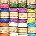Renashed Natural Twine 24 Pack 8 Color Random 3 Ply Gift Wrapping String Arts Crafts Gift Christmas Packing Materials String for Gardening Applications