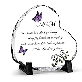 Sympathy Plaques Gifts for Loss of Mother Bereavement/Grief/Memorial Gift Funeral Decor Sign in Memory of Mom Sorry for Your Loss Decorative Sign (Heart-Fly)