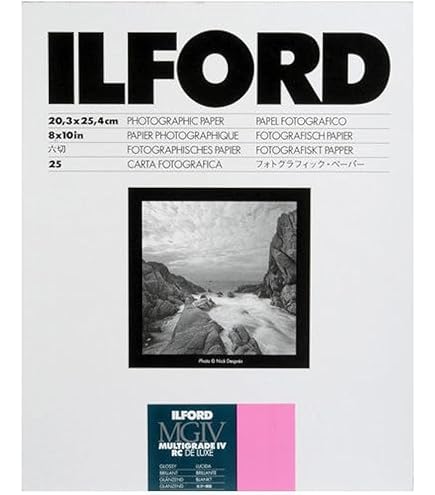 Amazon.com : Ilford MGD.1 B&W Paper Pearl 25 sheet Value Pack with
