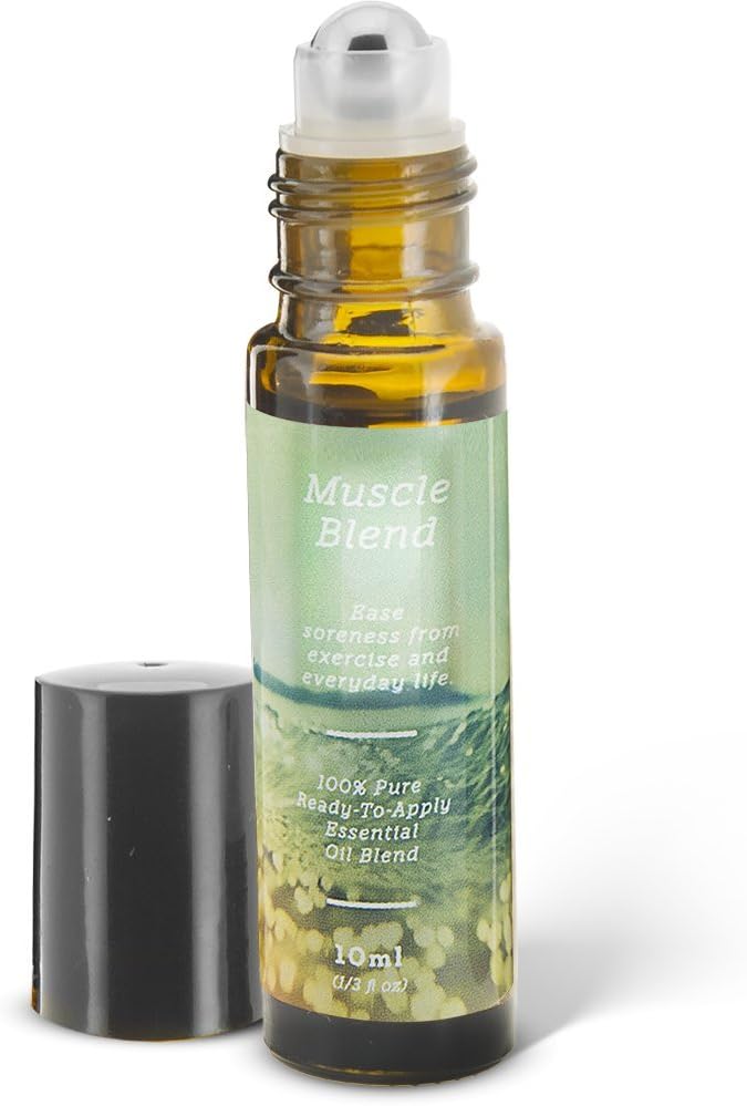 Muscle Essential Oil Roll-On Blend | 10ml Ready-to-Apply Roll-On | 100% Pure & Therapeutic Essential Oils Blend