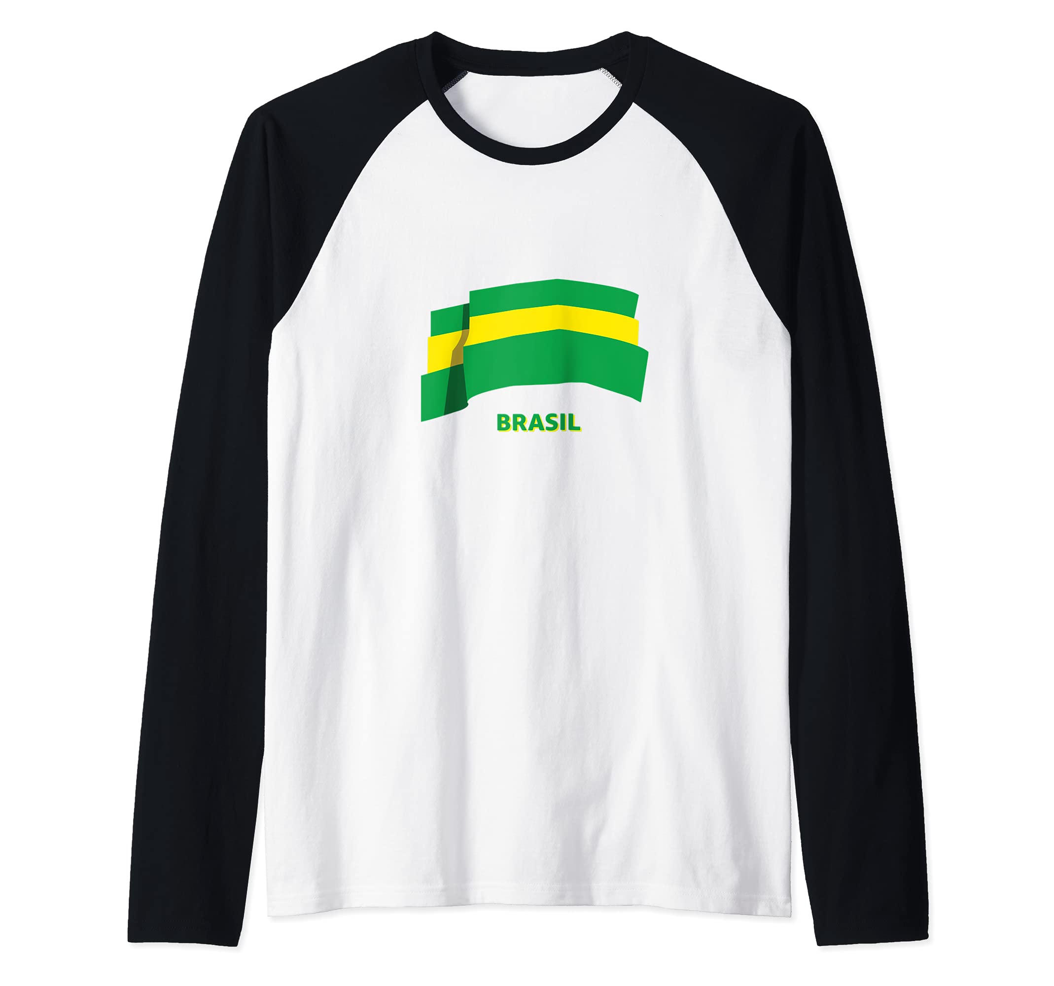 Flag Brasil Raglan Baseball Tee