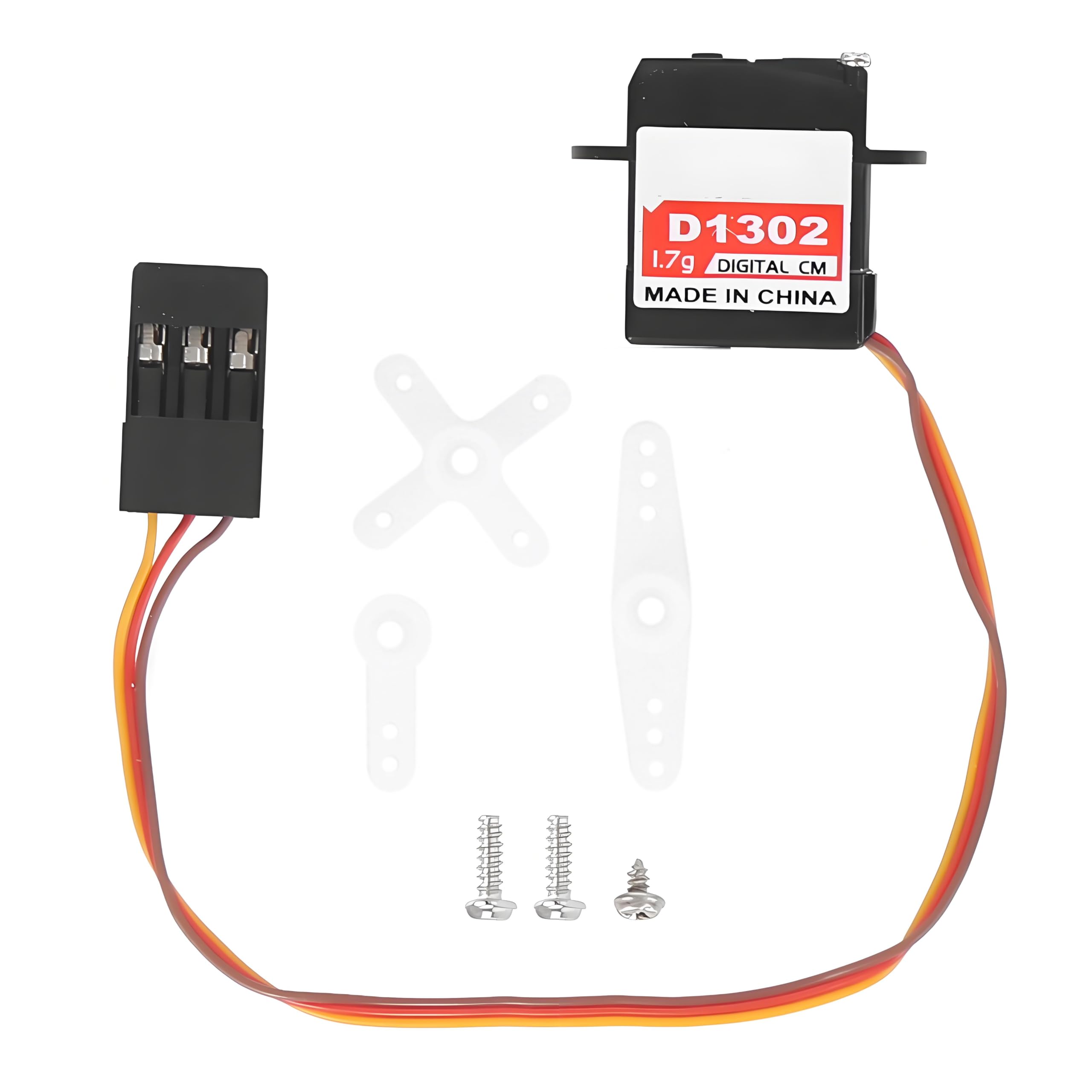 Drfeify RC Servo, Portable Micro Mini Digital Servo RC Upgrade Spare Parts for Fixed Wing Aircraft Model(JR Plug)