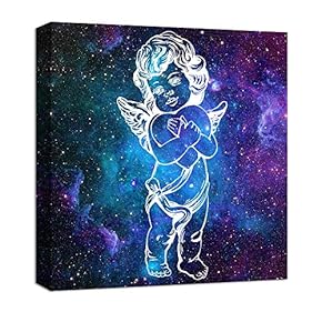 Canvas Wall Art Cupid Canvas Prints Home Artwork Decoration for Living Room,Bedroom - 12x12 inches