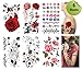 Supperb® Mix Flower Temporary Tattoos / 6-pack multi-colored