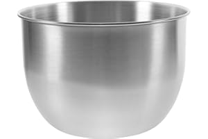 CALLARON Stainless Steel Small Deep Mixing Bowl Metal Kitchen Accessory for Whipping Cream and Food