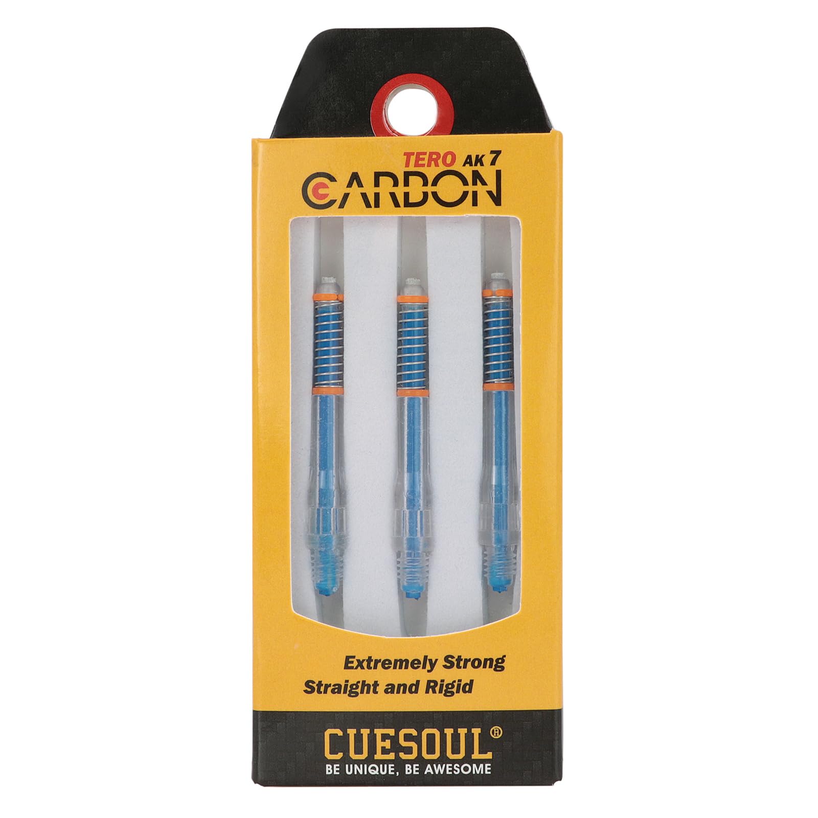CUESOUL TERO AK7 Carbon Dart Shafts/Stem Built-in Spring Telescopic,Set of 3 pcs