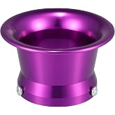 X AUTOHAUX 50mm 1.97" Motorcycle Velocity Stack for Honda for Yamaha | for Kawasaki ATV Quad, Carburetor Air Filters, Carb Funnel Trumpet, Air Cleaner Intake Wind Horn Cup, Aluminum Alloy, Purple