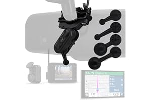 iSaddle for Garmin Dash Cam Mount - Car Rearview Mirror & Handle Bar Holder for Garmin Dash Cam Mini 30/35/45/46/55/56/65W/66