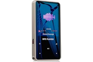 96GB Mp3 Player with Bluetooth 5.0 - Aiworth Portable Digital Lossless Music MP3 MP4 Player for Kids with FM Radio HD Speaker for Sports Running Super Light Metal Shell Touch Buttons