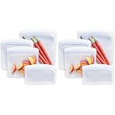 Stasher Silicone Reusable Storage Bags,Reusable Freezer Bags,Microwave,Dishwasher,Oven Safe,Sous Vide,Premium Lunch Container
