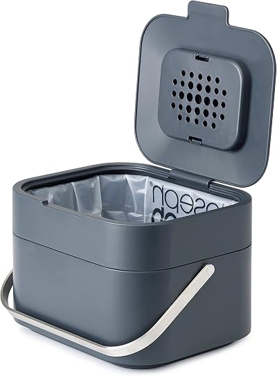 Joseph Joseph Intelligent Waste Stack 4 Kitchen Caddy 4L Graphite