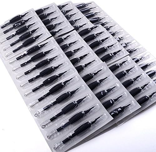 60pcs Assorted Disposable Sterilised Tattoo Needles & Tubes Grip Kit 3RL 5RL 7RL 9RL 3RS 5RS 7RS 4F 7F 9F 7M1 9M1