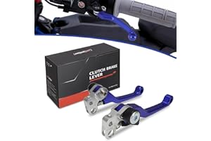 JFG RACING Brake Levers for Surron Light Bee,CNC Adjustable Foldable Handle Brake Levers Replacement for Dirt Bike Surron Light Bee X and S/X160/X260-Blue