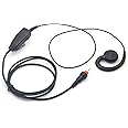 Kymate HKLN4455 HKLN4602 CLP1010 CLP1040 CLP1060 CLP446 CLP1083e CLP446e CLPe Plus Earpiece with PTT Mic for Motorola Solutions Business Radios Single Pin Shotr Cord Swivel Headset