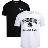 Reebok Boys Shirts - 2 Pack Active Performance Dry Fit T Shirts for Boys - Athletic Training Tops for Kids (8-20)