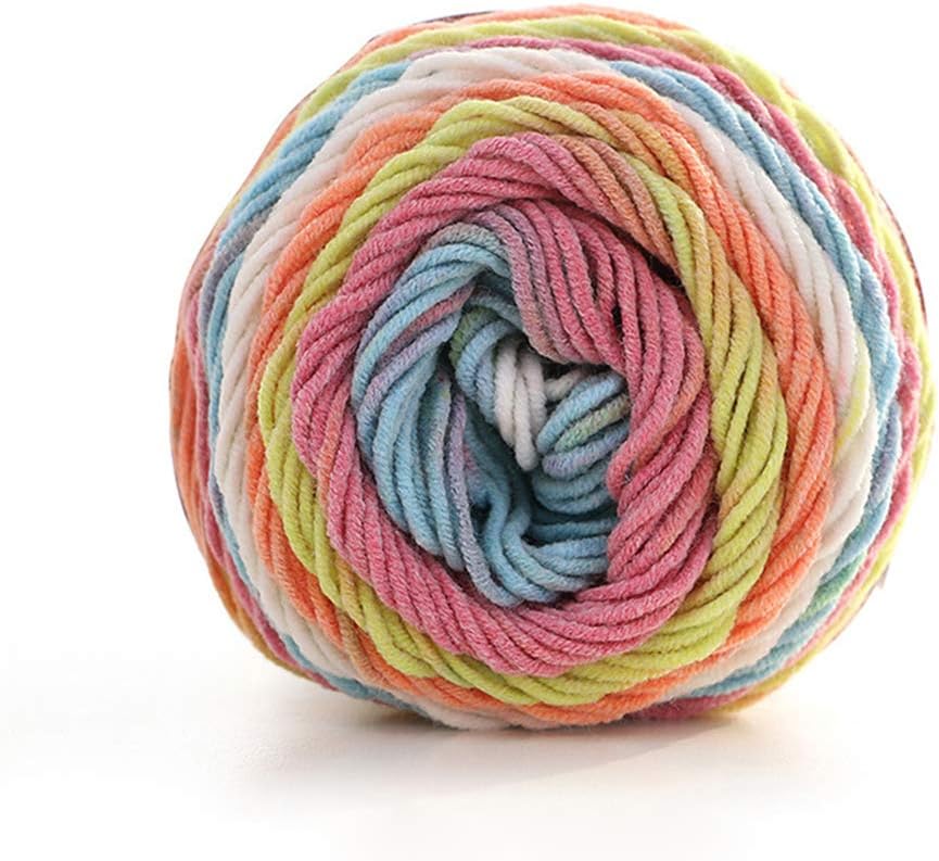 Soft Chunky Yarn, Handcrafts 100g Knitting Yarn for Any Knitting and Crochet Mini Project Thick Cotton Yarn(19)