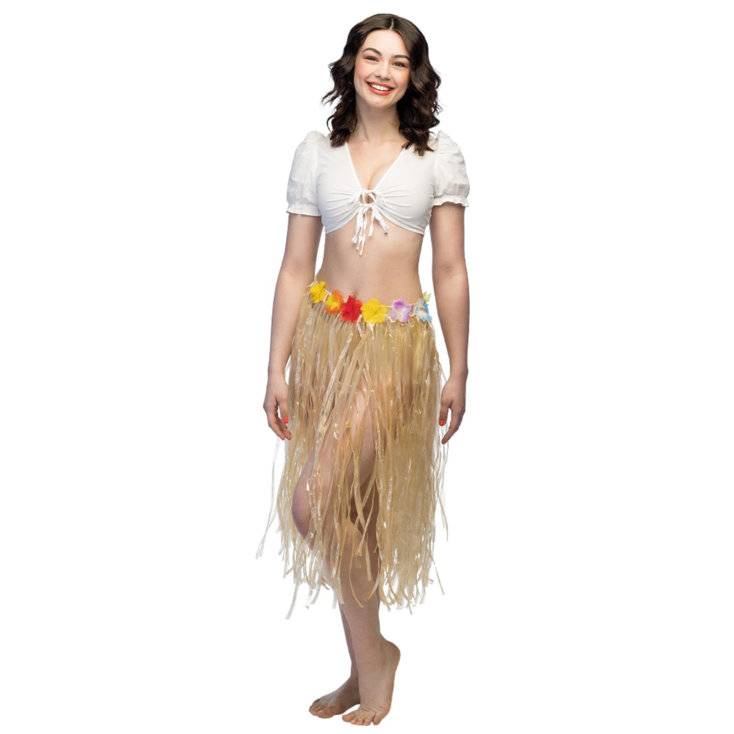 Boland - Hawaiian skirt, approx. 80 cm, raffia skirt, beach party, summer, costume, carnival, theme party