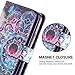 HianDier Compatible with iPhone 11 Case 6.1 Inches (2019) with Card Holder 9 Slots Detachable PU Leather Flip Cover Shockproof Magnetic Clasp Lanyard Dual Layer Wallet Cases, Mandala