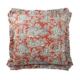 WAVERLY Throw Pillow Covers - Sanctuary Rose Decorative Pillow Cases Euro Sham for Sofa Couch Bedroom Living Room, 26