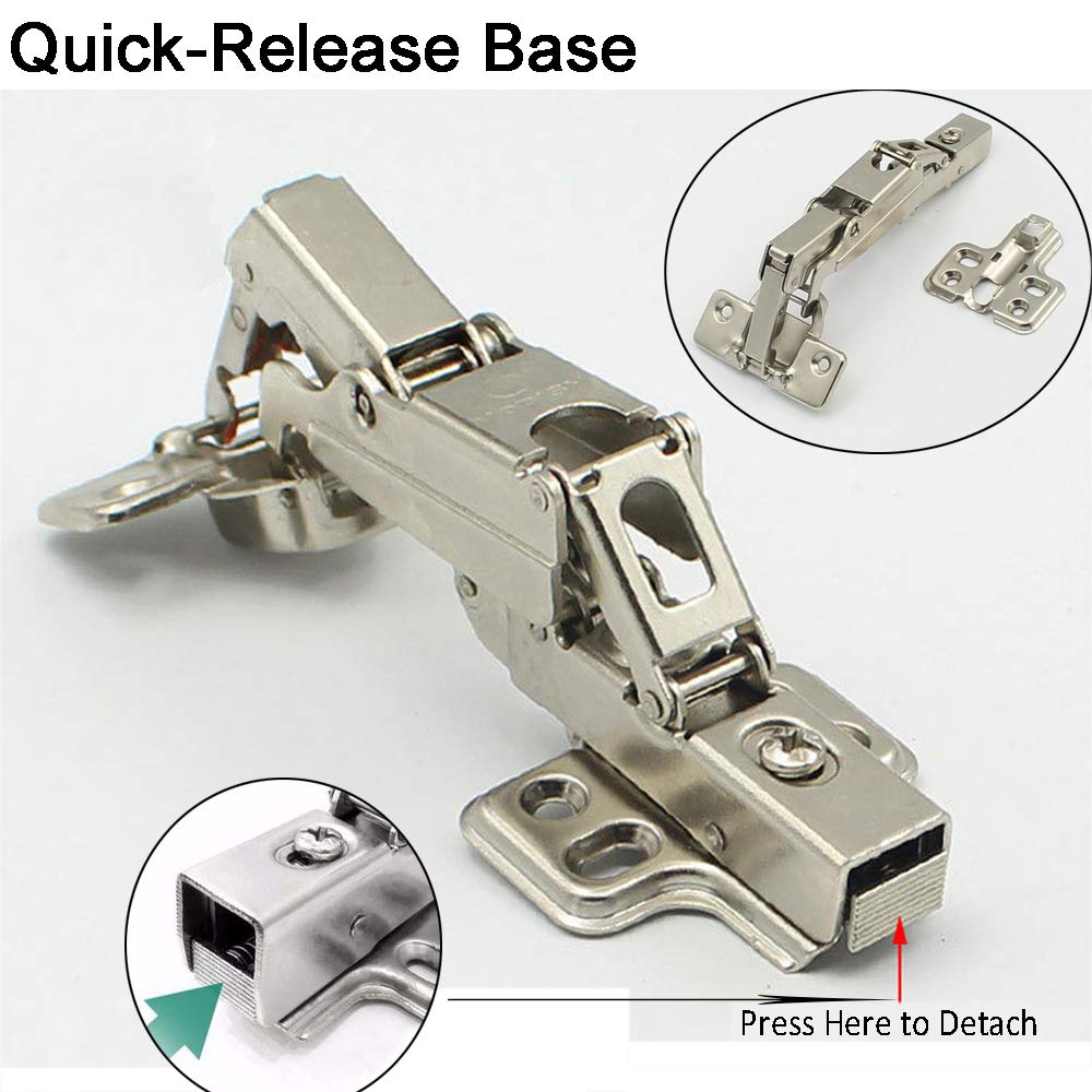 WOOCH 175 Degree Hinges Frameless Hinges Hydraulic Adjustable