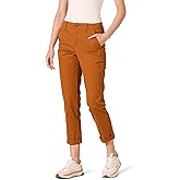 Amazon Essentials Women's High-Rise Regular-Fit Ankle-Length Tapered-Leg Khaki Pant