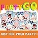 partyGO 24pcs Make A Farm Animal Stickers Sheets, Kids Farm Themed Birthday Party Favors Supplies, Yard Sale Stickers For Zoo Animal Party Supplies, Stick Pigs Horses For Kids