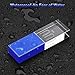 Crystal USB Flash Drive Waterpoof Flash Disk Thumb Drive high Speed led Light Special USB Memory Stick 32G UU (Blue+Green 2 Pack)