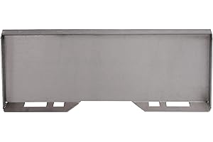 HECASA 1/4" Unpainted Steel Quick Tach Attachment Skid Steer Mount Plate Compatible with Loader Bobcat Kubota