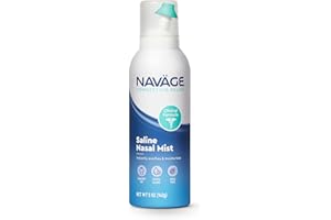 Navage Saline Nasal Mist Clinical Formula Extra Comfort Drug-Free Hydration and Congestion Relief – Sterile Saline Spray for Sensitive Noses 1 Pack