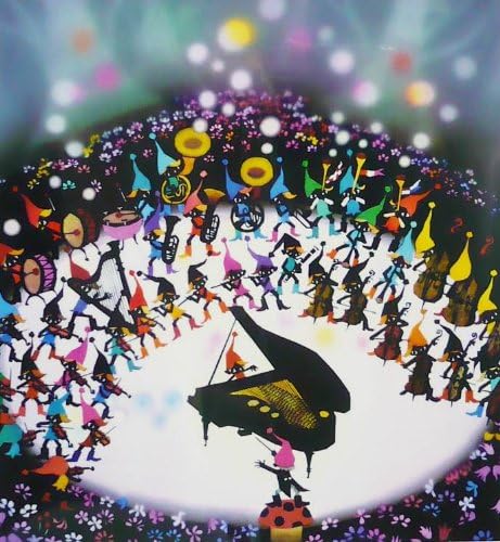 Amazon Co Jp 藤城 清治 Adventures Of The Orchestra Art Print Framed Orde Home Kitchen