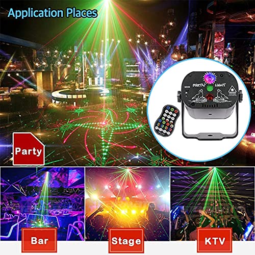 LED Disco Light Laser Projector RGB 60 Patronen Party Light Soundlights DJ Stage Light met afstandsbediening voor… - Afbeelding 5