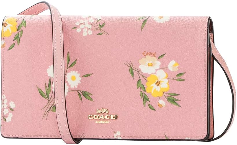 Amazon コーチ アウトレット Coach Outlet ショルダーバッグ F Imorp トス デイジープリント ピンク マルチ ゴールド 並行輸入品 Coach コーチ ショルダーバッグ