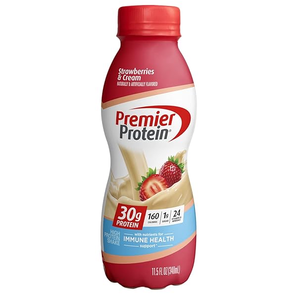 PREMIER PROTEIN SHAKE, STRAWBERRIES & CREAM, 30G PROTEIN,...