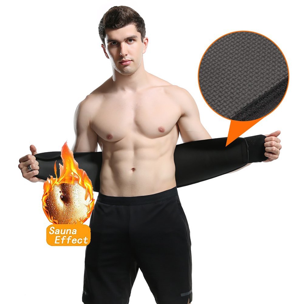 FTEOX Waist Trimmer Belt,Breathable Absorb Sweat Waist Trimmer for Women & Men,Adjustable Stomach Fat Burner for Lower Back Support,Stomach and Back Lumbar Support