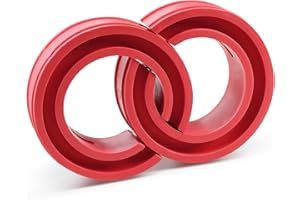 AICARS Shock Absorber Spring Rubber: Coil Spring Booster Cushion Car Bumper Buffer Power Cushion D Type- Pack of 2