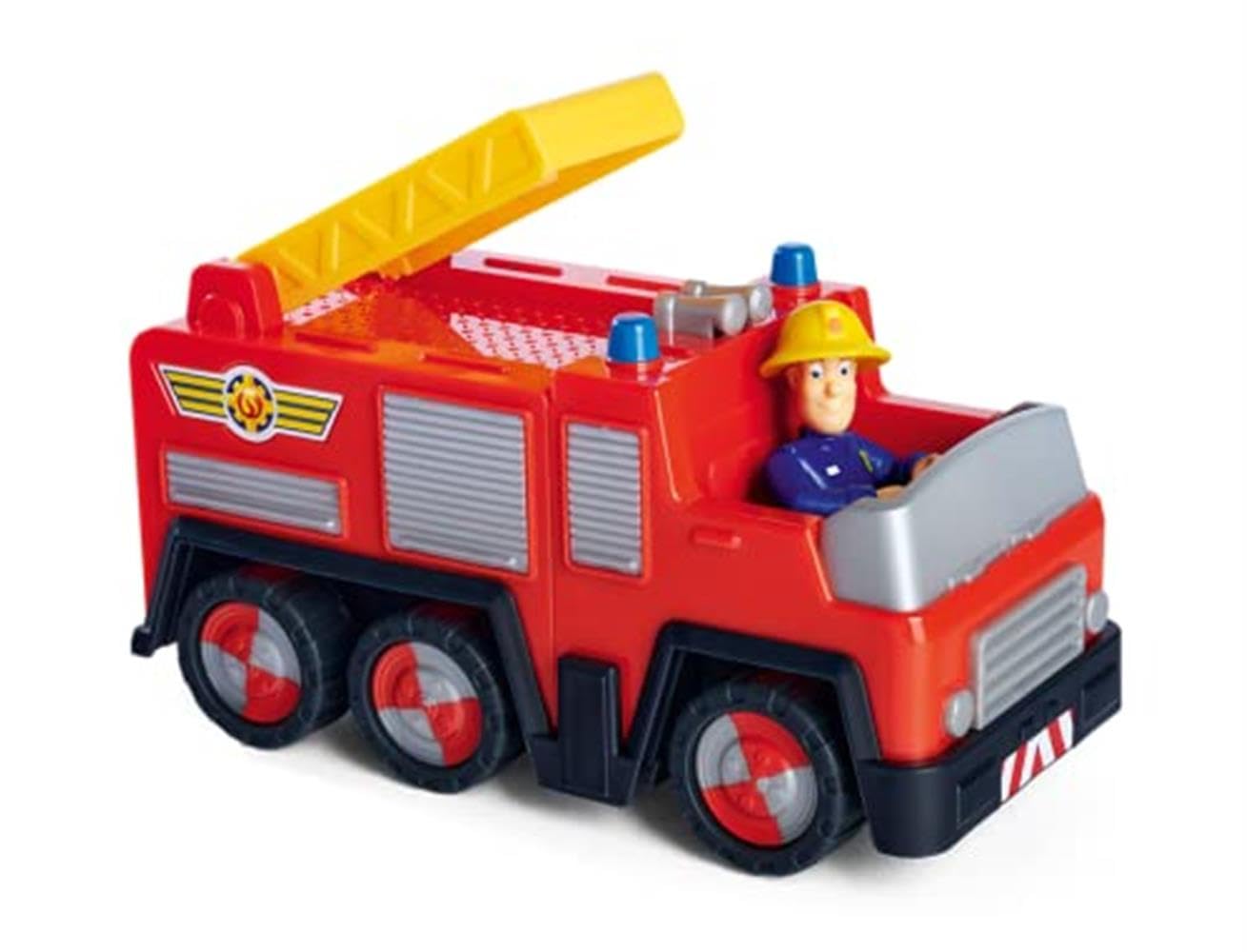 Simba - Fireman Sam - Jupiter Mini Truck - 17cm Vehicle - Sam Figure Included - 109252505038 Multi-Coloured