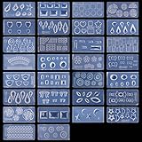 BMC 30pc DIY 3D Silicone Nail Art Decortive Acrylic Cabochon Design Mold - Set 7