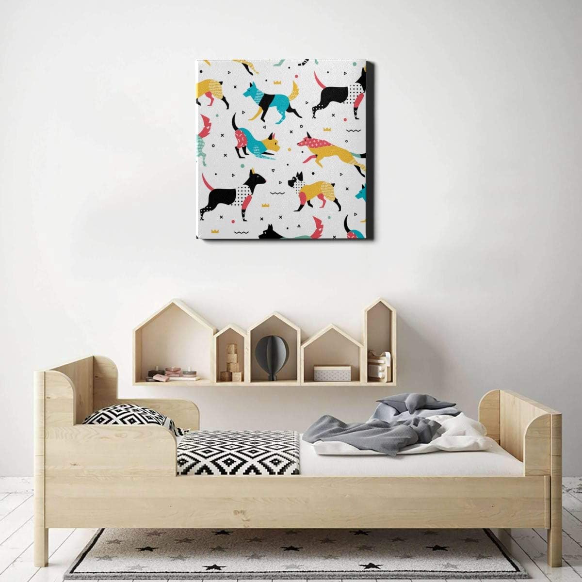 Leinwand Wanddrucke Geometrische Memphis Style für Mode Einfache