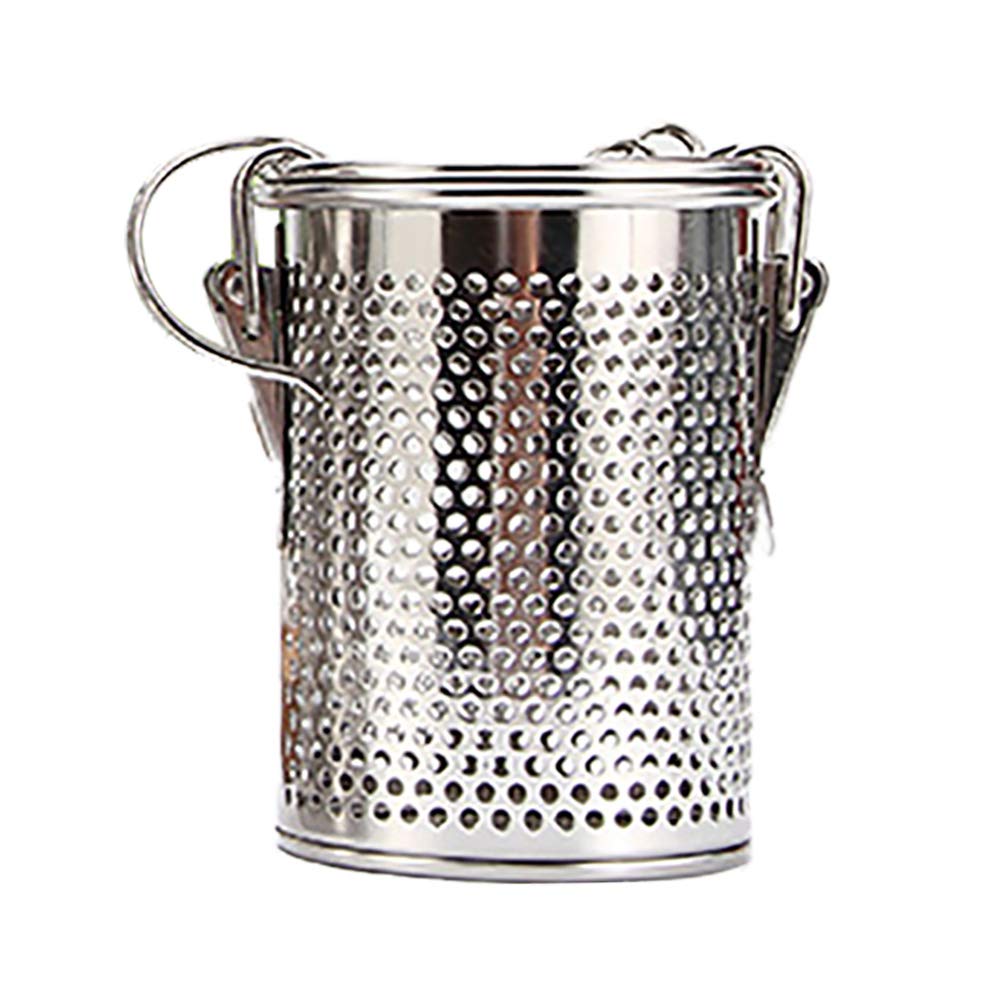 Sahgsa Stainless Steel Spice Strainer Jug Tea Infuser Loose Leaf Tea Filter with Carry Chain and Hook