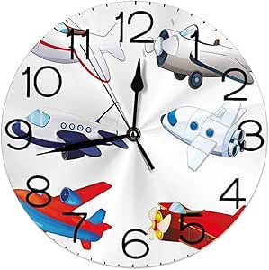 ALLdelete# Wall Clock Reloj de Pared Redondo Decoración para el hogar