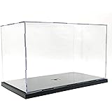 Elepure Clear Acrylic Display Stand Assemble Countertop Box Storage Cube Organizer Display Case Dustproof Protection Showcase