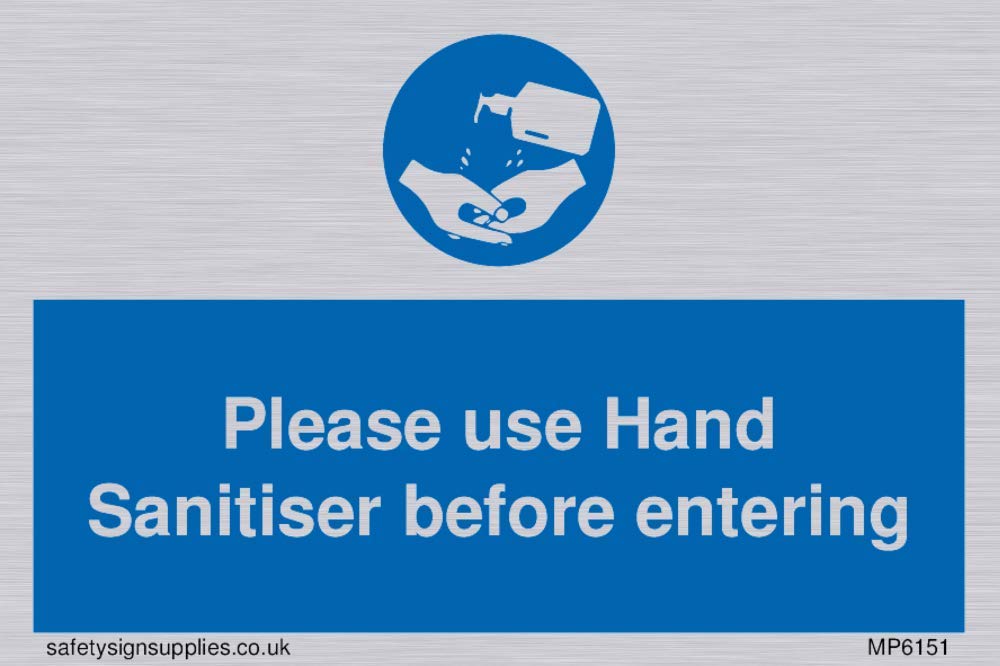 Please use Hand Sanitiser before entering