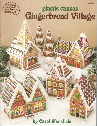 Plastic Canvas Gingerbread Village